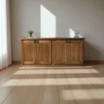 Bargueño De Madera Eucalipto 4 Puertas