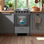 Cocina A Gas Enxuta 4 Hornallas