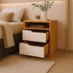 Mesa de Luz Sole 2 Cajones - Imagen 3